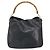 Borsa a mano in pelle nera e oro GUCCI Bamboo Auth bs33028 Nero D'oro - vista 2
