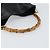 Borsa a mano in pelle nera e oro GUCCI Bamboo Auth bs33028 Nero D'oro - vista 7