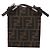 FENDI Zucca Canvas Schultertasche Schwarz Braun Silber Authentisch 149894V - Ansicht 2