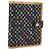LOUIS VUITTON Copertura Agenda GM Multicolore Pianificatore Giornaliero Nera R20893 Auth 169786SAV