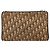 Borsa a Spalla in Tela Trotter Christian Dior Beige Oro Auth 169555 - vista 3