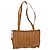 Borsa tote MCM Logogram Vicetos PVC Marrone Oro Auth 170393 D'oro - vista 3