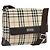 Borsa a spalla Nova Check in nylon beige e argento Auth ep13178 di BURBERRY