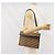 Borsa a Spalla in Tela Trotter Christian Dior Beige Oro Auth 170604 D'oro - vista 23