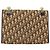 Borsa a Spalla in Tela Trotter Christian Dior Beige Oro Auth 170604 D'oro - vista 3