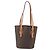 Céline Borsa tote in tela Macadam CELINE in pelle PVC marrone oro Auth ep13195 D'oro - vista 3