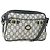 Borsa a Spalla GUCCI GG Plus Supreme PVC Blu Navy Oro Auth SW2094 D'oro