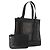 Bolsa de mão em malha de couro preto GUCCI 002 1705 0405 Auth 170256