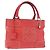 LOEWE Anagram Americana 28 Borsa a mano in pelle rossa argento Auth hk3375 Rosso