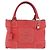 LOEWE Anagram Americana 28 Borsa a mano in pelle rossa argento Auth hk3375 Rosso - vista 13