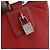 LOEWE Anagram Americana 28 Borsa a mano in pelle rossa argento Auth hk3375 Rosso - vista 17