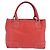 LOEWE Anagram Americana 28 Borsa a mano in pelle rossa argento Auth hk3375 Rosso - vista 2