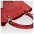 LOEWE Anagram Americana 28 Borsa a mano in pelle rossa argento Auth hk3375 Rosso - vista 6