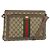 Gucci Borsa GG Supreme Web Sherry Line PVC Beige Oro 02 14 013 Auth 170488 D'oro