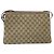 Gucci Borsa GG Supreme Web Sherry Line PVC Beige Oro 02 14 013 Auth 170488 D'oro - vista 3
