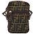 Borsa a Spalla in Tela Zucca FENDI Nera e Marrone Auth ep13292 Nero - vista 13