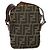 Borsa a Spalla in Tela Zucca FENDI Nera e Marrone Auth ep13292 Nero - vista 2