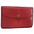 LOUIS VUITTON Clutch Epi Montaigne 27 Rosso M52657 LV Auth 168213