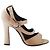 Sandali in satin beige Alberta Ferretti