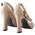 Sandali in satin beige Alberta Ferretti - vista 3