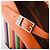 Missoni arancione con un tacco a blocco a righe multicolore distintivo - vista 4