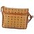 Borsa a Spalla MCM Vicetos Logogram in Pelle PVC Marrone Oro Auth BA9893 D'oro - vista 3