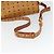 Borsa a Spalla MCM Vicetos Logogram in Pelle PVC Marrone Oro Auth BA9893 D'oro - vista 7