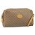 Gucci Borsa a spalla Micro GG Supreme in PVC Beige Oro Auth 170584 D'oro