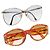 Gafas de sol Christian Dior de plástico 2 Set Marrón Plata Auth bs33050 Castaño