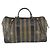 Pequin Borsa Boston in tela Pecan FENDI Nylon 2in1 Nero Marrone oro Auth th6585 D'oro - vista 2