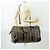 Pequin Borsa Boston in tela Pecan FENDI Nylon 2in1 Nero Marrone oro Auth th6585 D'oro - vista 25