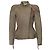 Chaqueta de motorista de ante verde y falda Christian Dior - vista 5