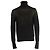 Alexander McQueen, Schwarzer Rollkragenpullover mit goldenem Lurex