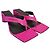 Mules Balenciaga Double Square in pelle rosa e nera - vista 2