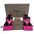 Mules Balenciaga Double Square in pelle rosa e nera - vista 9