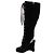 Botas Prada de piel de ternera ante negro - vista 3
