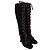 Botas Prada de piel de ternera ante negro - vista 4