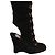 Botas Prada de piel de ternera ante negro - vista 8
