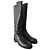 Gucci Monogram GG Black Leather Riding Boots - view 2
