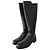 Gucci Monogram GG Black Leather Riding Boots - view 7