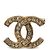 Chanel Coco Mark Strass Brosche Golden