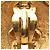 Vintage Gold Plated Logo Löwen Clip Ohrringe von Chanel Golden - Ansicht 4