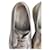 Brogues Prada in pelle argento metallizzato con piattaforma - vista 11