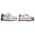 Brogues Prada in pelle argento metallizzato con piattaforma - vista 3