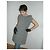 Saint Laurent Trapeze Tweed Kleid Schwarz Weiß Grau - Ansicht 2