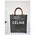 Triomphe Céline Borsa tote verticale Celine in tela monogramma marrone - vista 9