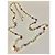 Collana multicolore a catena extra lunga Chanel 11P con hardware dorato Rosa D'oro Porpora Verde chiaro - vista 12