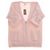 Des Petits Hauts Cardigan zippé rose pâle en maille - vue 2
