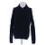 Autre Marque Strickjacke aus gedrehter Wolle Marineblau