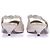 Louis Vuitton Slingbacks a tacco basso argentati e dorati Argento - vista 4